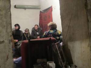 Families living underground in the city of Doneetsk, Dec 2014, photo by The Independent