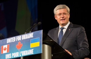 Stephen Harper speaks at 'United for Ukraine Gala' in Toronto on Sept 11, 2014, photo by Office of the Prime Minister of Canada