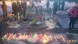 Commemoration of May 2, 2014 Odessa Massacre, on Kulikovo Field in Odessa, Jan 2, 2015, photo in Timer News 2