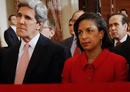 U.S. Secretary of State John Kerry and National Security Advisor Susan Rice