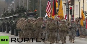 'Operation Dragoon Ride' arrives at U.S. Army base in Vilseck, Germany on April 1, 2015
