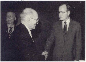 President George Bush and Yuroslav Stetsko of the OUN