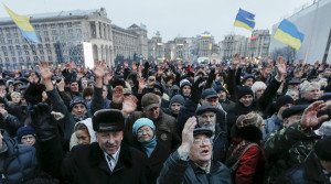 Rally on Maidan Square on Feb 21, 2016 (Gleb Garanich, Reuters )