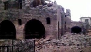 Damage to Armenian Catholic Church in Diyarbakir, eastern Turkey in early 2016 (Armenian Weekly)