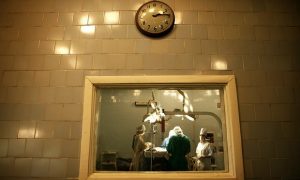 Hospital operating room in Ukraine (photo by Damir Sagolj, Reuters, in The Guardian)